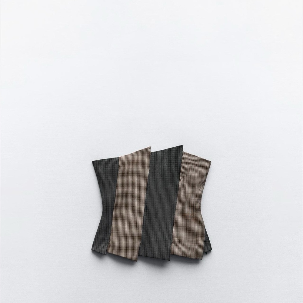 Zara Asymmetric Strapless Top